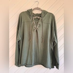 Aerie Dark Green Sweatshirt size small
